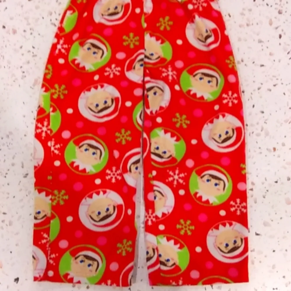 Elf On The Shelf | Fuzzy PJ Pants Pajamas Lounge Christmas Santa | XS